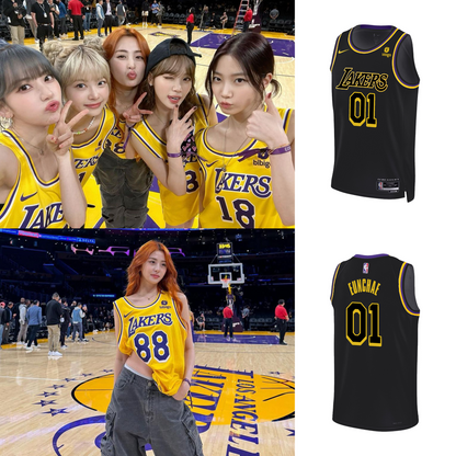 Le Sserafim Lakers Jersey - Black